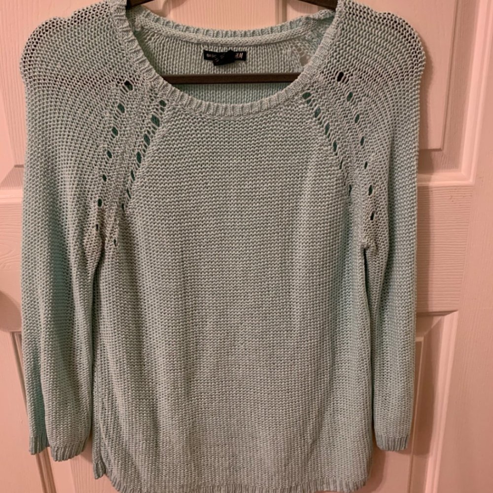 H&M Aqua Blue Sweater